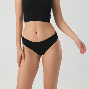 Braguitas de Algodón para Mujer 2025, Sin Costuras, Antibacterianas, Transpirables, de Tiro Bajo, Estilo Tanga, Tejidas, Suministro ODM - Product Image 3