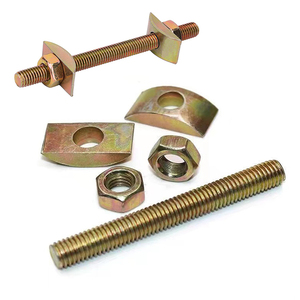 Kết nối đồ nội thất rắn sắt nửa mặt trăng khóa máy giặt 3 đến 1 nửa mặt trăng Threaded <span class=keywords><strong>Rod</strong></span> nối, lắp ráp đồ nội thất vít - Product Image 2