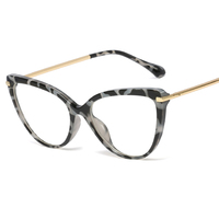 Lunettes de soleil rétro œil de chat pour femmes, monture de lunettes de marque de luxe, lunettes de créateur, lunettes œil de chat transparentes, lunettes pour femmes