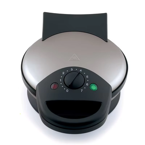 <span class=keywords><strong>Gaufrier</strong></span> électrique en acier inoxydable en forme de cœur avec contrôle de brunissement réglable sur 7 niveaux, fer à gaufres rond classique 1400W - Product Image 4