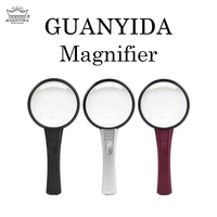 LED Handheld Magnifier High Clarity 75mm with Replaceable Battery Design