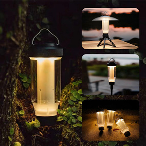 Linterna LED recargable para acampar, luz portátil multifuncional para tienda de campaña con gancho - Product Image 2