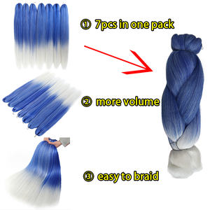 Julianna 399g Cabelo <span class=keywords><strong>Tranca</strong></span> asiento de pelo sintético trenza súper Jumbo 400g - Product Image 2