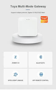 图雅智能生活应用控制智能家居自动化系统Zigbee & 蓝牙2合1无线集线器网关，用于传感器PST-TYZBG-01 - Product Image 2