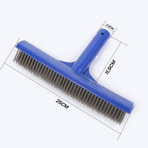 Cepillo para algas <span class=keywords><strong>de</strong></span> <span class=keywords><strong>piscina</strong></span> <span class=keywords><strong>de</strong></span> acero inoxidable <span class=keywords><strong>de</strong></span> 10 pulgadas <span class=keywords><strong>de</strong></span> alta resistencia, ecológico, con mango <span class=keywords><strong>de</strong></span> plástico, diseñado para piscinas <span class=keywords><strong>de</strong></span> hormigón - Product Image 6