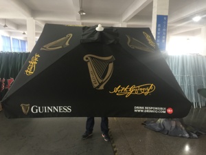 <span class=keywords><strong>Parasol</strong></span> de bar extérieur personnalisé de grande taille en RPET OEM, 3 m, 4 m, 5 m, impression personnalisée, marque - Product Image 4