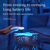 Projecteur d'étoiles de mer, lumière nocturne à ondulations d'eau, lampe d'ambiance bleue océanique pour chambre à coucher, cadeau d'anniversaire romantique
