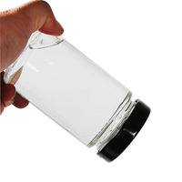 100ml 150ml 180ml 280ml 380ml 500ml 750ml 1000ml Fabricants de pots en verre ronds scellés avec couvercle en métal profond