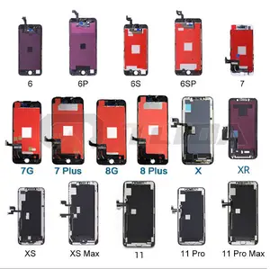 工厂手机液晶显示器工厂适用于Iphone 5s 6 6s 7 8 Plus X Xr Xs 11 12迷你专业Max 13触摸屏显示数字化仪