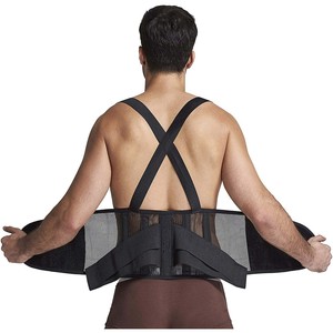 Soporte <span class=keywords><strong>lumbar</strong></span> para la espalda, Soporte <span class=keywords><strong>Lumbar</strong></span> <span class=keywords><strong>con</strong></span> <span class=keywords><strong>tirantes</strong></span>, cinturón de Soporte <span class=keywords><strong>Lumbar</strong></span> para dolor de espalda, postura, gimnasio - Product Image 5