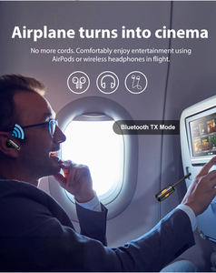 Émetteur-récepteur <span class=keywords><strong>Bluetooth</strong></span> AGETUNR J55 2 en 1 sans fil 3,5 mm pour PC/Haut-parleur/TV/Écouteurs/Bateau/Tapis roulant/Avion - Product Image 6