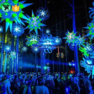 Outdoor Festival Event Star Inflatable Customized Stage Hanging Inflatable Star Character A5221