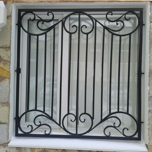 Clôture de protection en fer forgé pour balcon et terrasse de villa, barrière antivol pour fenêtres, portes et fenêtres en fer, auvent en arc - Product Image 5