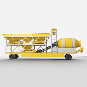 Mezclador de hormigón de engranaje de motor diésel con bomba de marco de acero y componentes de núcleo de motor para mezcla de sitio remoto - Product Image 4