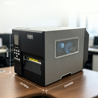 Impresora Térmica Industrial LONVILL de Alta Precisión 600dpi, Impresora de Transferencia Térmica RFID con Cinta de 450m para Etiquetas RFID de Lavado y Cuidado