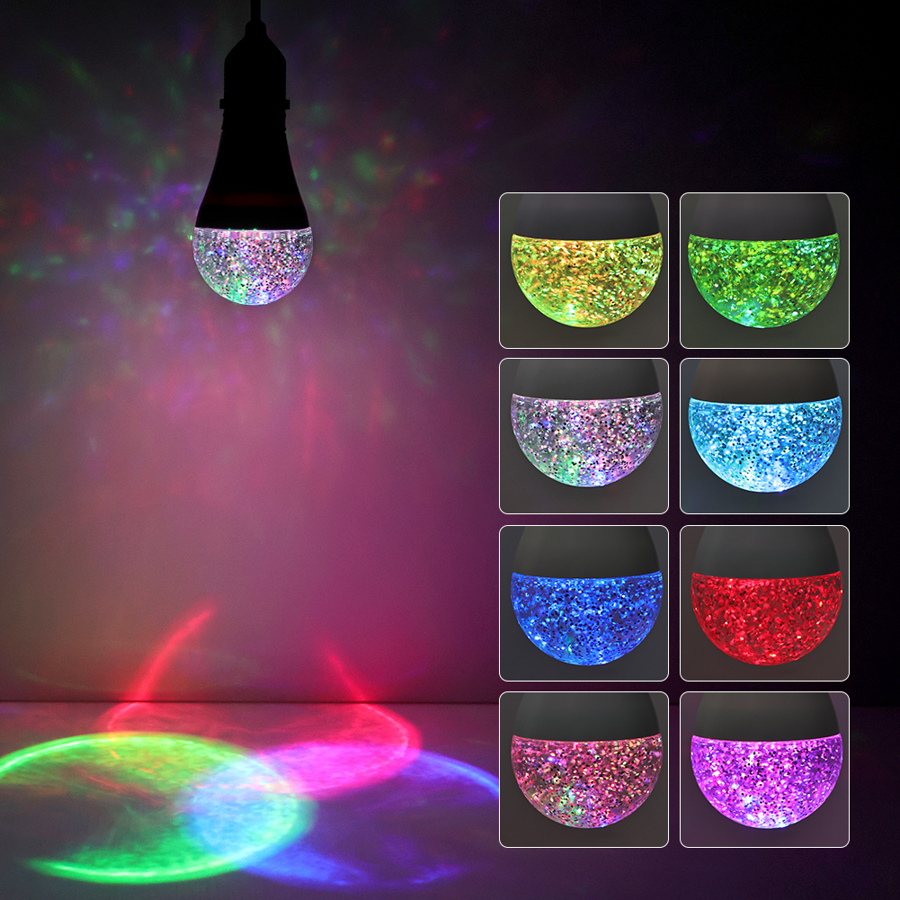 TH PL0010GB A19 E26/E27 RGB Color Changing LED Glitter Bulb - Dongguan Tianhua Photoelectric Technol