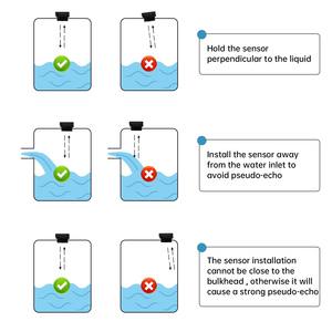 Monitor de Nivel de Agua <span class=keywords><strong>Lora</strong></span> LCD, con Batería, Tuya Smart Home, Sensor de Nivel de Agua sin Contacto de Larga Distancia, para Río y Aguas Residuales, WiFi - Product Image 3