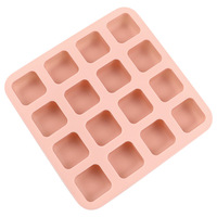 Petit bac à glace carré à 16 trous Moule à chocolat en silicone fait à la main Plateau en résine pour bricolage fait à la main