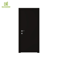 Porte intérieure étanche en bois composite plastique de haute qualité WPC avec cadre Porte moderne pour maisons