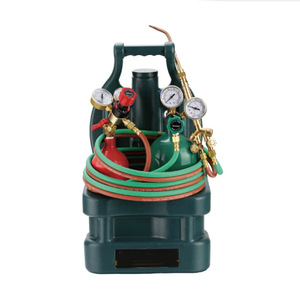 Portable <b>Welding</b> Torch Regulator <b>Kit</b> (Oxygen Cylinder, Acetylene Cylinder) <b>Welding</b> Tool Set - Product Image 1