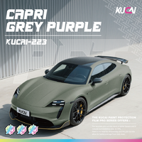 Harga Pabrik PET Capri Grey Purple Dekorasi Vinyl Wrap Film Penutup Mobil Film Pembungkus Mobil