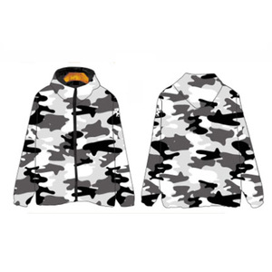 All Over <b>Print</b> Hooded Double Layer Trench Coat Polyester Fiber Autumn Outerwear Daily Wear - Product Image 1
