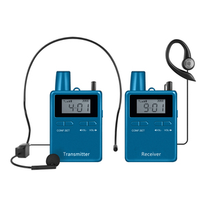 Guide touristique portable sans fil émetteur talkie-walkie interphone numérique 4G et 2.4G avec fonction de charge pour les conférences - Product Image 2