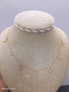 925 <strong>Sterling</strong> <strong>Silver</strong> 14k Gold Plated Choker <strong>Star</strong> <strong>Necklace</strong> <strong>Silver</strong> 925 Snow Custom-Made Wholesale Fashion Vintage Women Girl - Product Image 6