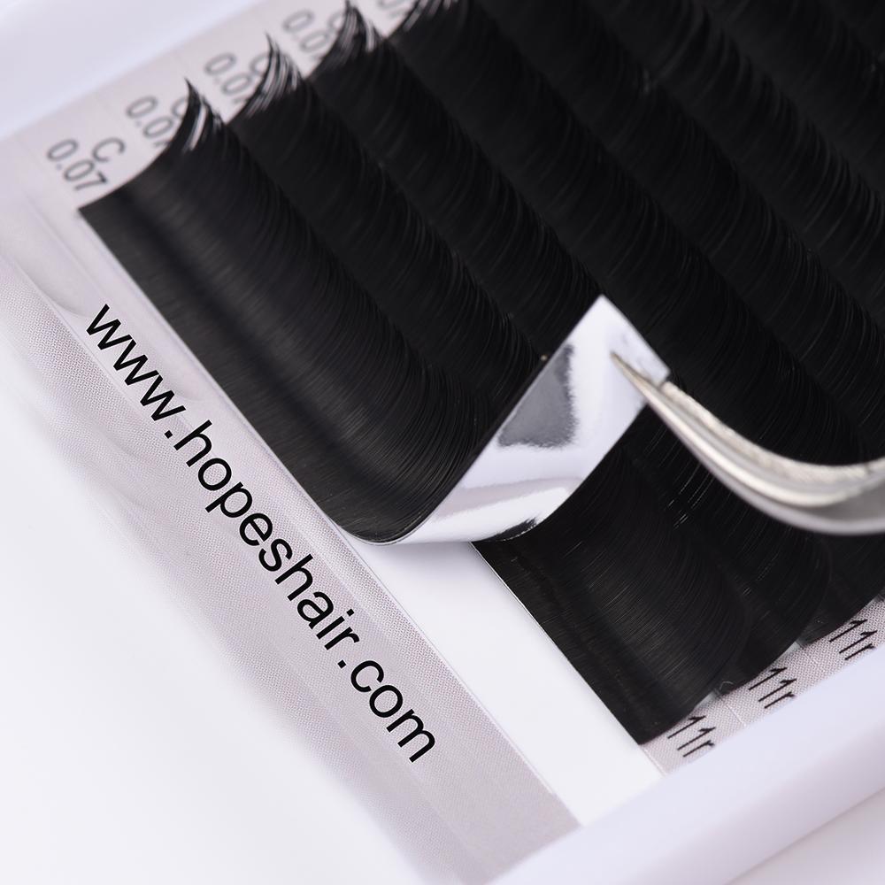 LashPlus 16 Rangées Coréen Marque Privée Vraiment Noir Professionnel En Vrac Synthétique Vison Extensions De Cils