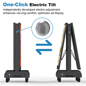 Nuevo diseño 43/55 pulgadas IP66 impermeable alimentado por batería móvil de doble cara pantalla LCD inteligente sistema <span class=keywords><strong>Android</strong></span> - Product Image 6