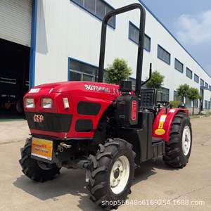 Tracteur agricole 704 à quatre roues motrices, spécial serres et vergers, avec charrue et rotavator, pour travaux agricoles en terrain accidenté - Product Image 2