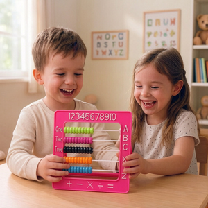 ของเล่นคณิตศาสตร์พลาสติกปลอดสารพิษและไม่มีรสชาติสำหรับเด็ก ของเล่นเสริมพัฒนาการสำหรับเด็กก่อนวัยเรียน ของขวัญสำหรับเด็กชายและเด็กหญิง อายุ 3 ปีขึ้นไป - Product Image 1