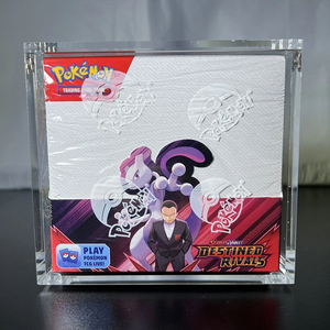 <span class=keywords><strong>Pokemon</strong></span> TCG Booster Box Acrylique Magnétique Vitrine Collector Grade Stockage De Protection pour Jeu De Cartes Affichage Au Détail - Product Image 1