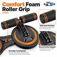 Appareil Abdominal Pliable et Réglable pour la Maison, Planche de Push-up en Matériau ABS/TPR pour Entraînement Combiné Détachable Abdomen et Poitrine