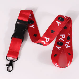 Personalisiertes Polyester-Schlüsselband mit Blauem Logo für Büro und Personal zum Großhandelspreis - Product Image 4