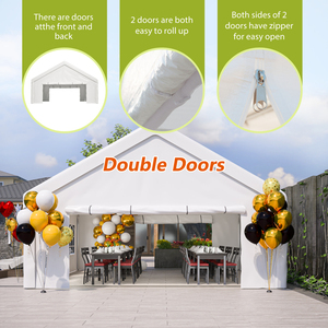 20X20 Ft Partytent Met 2 Opbergzakken En Afneembare Zijwanden - Product Image 5