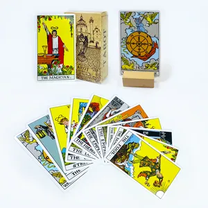 Fabrik benutzer definierte Original Premium Leinen Textur Tarot karten Großhandel Astrologie Engel Göttin Tarot-Karte für Anfänger