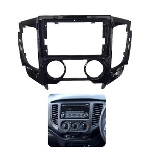 9 Zoll Autoradio Installation <span class=keywords><strong>DVD</strong></span> GPS Kunststoff Blende Flugzeug rahmen 2 DIN für Mitsubishi Triton L200 2015-2019 Dash Kit - Product Image 3