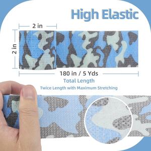 شريط لاصق ذاتي التمويه بنمط التمويه، قماش غير منسوج، 5 سم × 4.5 متر، للرياضات الخارجية والتسلق والتخييم والكاميرات - Product Image 3