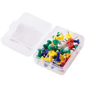 Deli Colored T Shape Push <b>Pins</b> 35 Pieces Per Box Office Stationery Thumb Tacks For Paper Fixing - Product Image 5