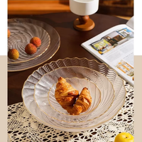 Lots de vaisselle jetable en verre en gros – Grands bols décoratifs transparents et ensemble de bols à fruits ronds