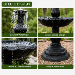 Fuente de Hierro Fundido BSA, Fuente Clásica de Metal, Fuente de Jardín, Escultura para Decoración de Jardín y Patio - Product Image 3