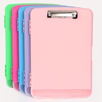 Portapapeles Plegable WEISHENG PP A4, Organizador de Archivos de Papelería, Portapapeles de Enfermería con Portaplumas, Caja de Almacenamiento para Portapapeles Tamaño Carta