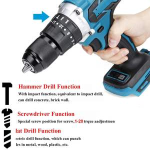 18V Cordless <b>Power</b> <b>Tools</b> Brushless Impact Drill Multifunction Lithium Drill 13mm Industrial Screwdriver Set - Product Image 3