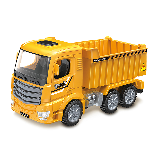 Пластиковая Игрушечная машина на батарейках, электрическая Инженерная Игрушечная машина со светом и музыкой для детей