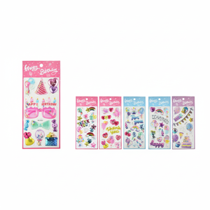 Adesivi Gonfiati 'Buon Compleanno' all'Ingrosso, Adesivi Decorativi per Feste e Celebrazioni, Regali Promozionali - Marca Peiyong - Product Image 2