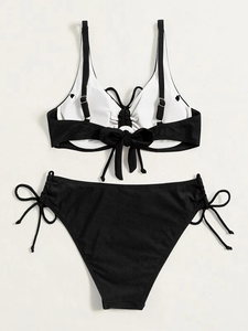 Maillot <span class=keywords><strong>de</strong></span> bain à cordes, coupe sous le fil, Sexy, à la mode, Bikini, modeste, pour les jeunes filles - Product Image 6