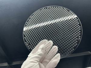 Chịu nhiệt độ cao hợp nhất silica rõ ràng Thạch Anh Chất nền thủy tinh thạch anh tấm cửa sổ với lỗ laser - Product Image 6