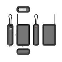 Nouveau produit tendance OEM, batterie externe portable 20000mAh, charge rapide PD 22.5W, batterie externe avec câble Type-C pour téléphones