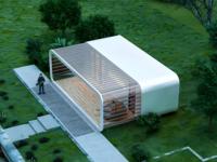 Capsule spatiale moderne et portable de luxe Cabine Apple modulaire préfabriquée Maison en conteneur pour villa ou capsule hôtel en acier